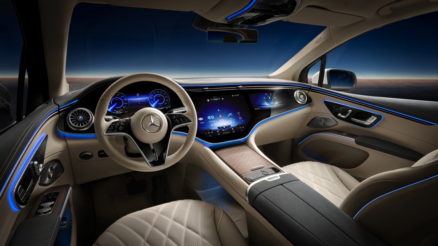 Mercedes EQS SUV 450plus Interior (2)